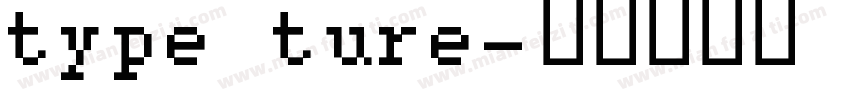 type ture字体转换